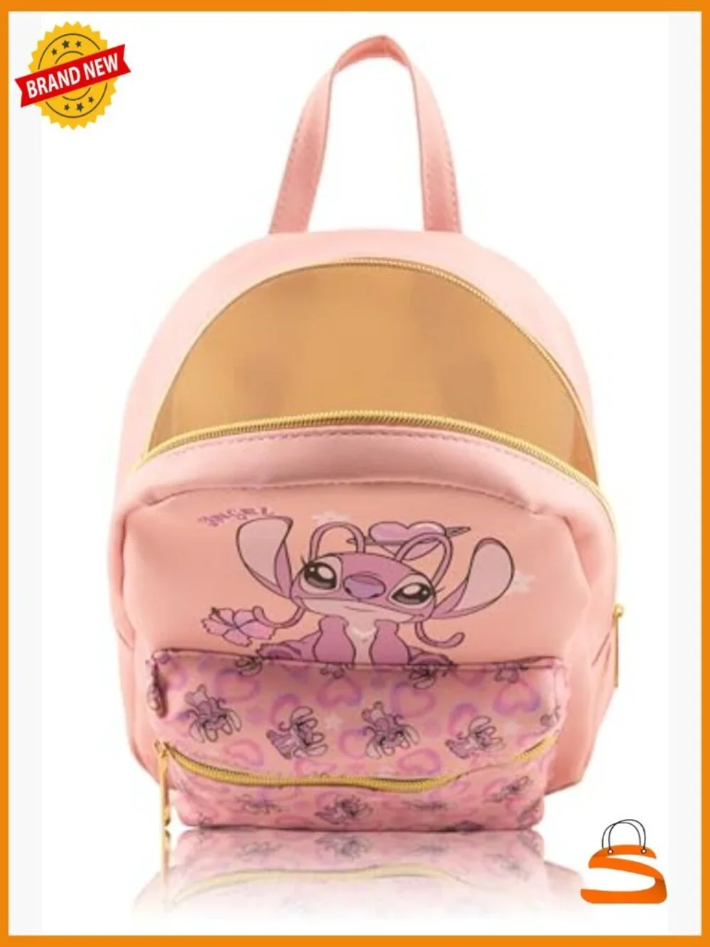 Disney Lilo & Stitch Angel Mini Backpack PU Leather 10